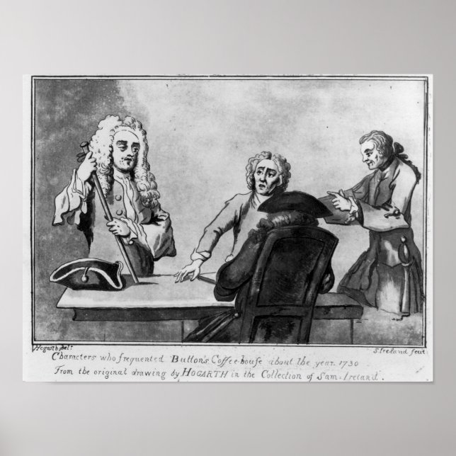 Buttons Coffee House, 1730 Poster (Front)