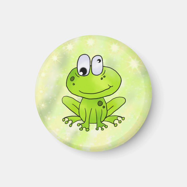 Buttons, funny frog magnet (Front)