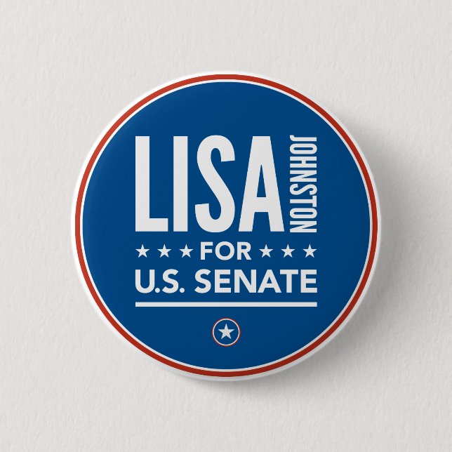 Buttons - Lisa Johnston for U.S. Senate (Front)