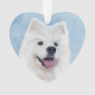 Buttons the samoyed ornament