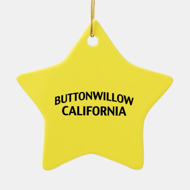 Buttonwillow California Ceramic Ornament (Front)