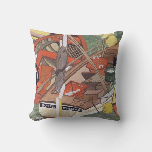 Butts of Mousehole 1995 Throw Pillow (Front)