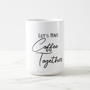 Buvons du café ensemble Mug classique
