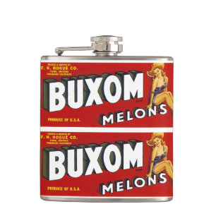 Buxom Mellons Hip Flask
