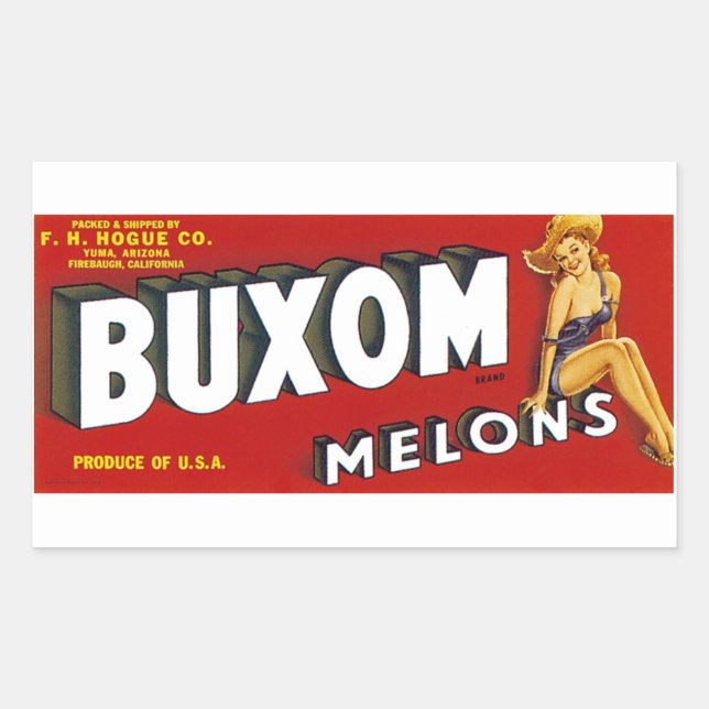 Buxom Mellons Sticker (Front)
