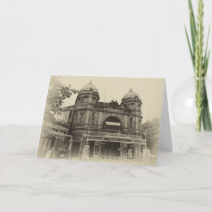 Buxton Opera House sepia blank greetings card