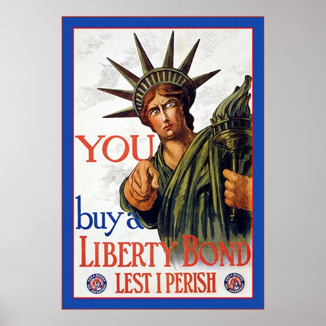 Buy a Liberty Bond ~ Vintage WW1 Poster (Front)