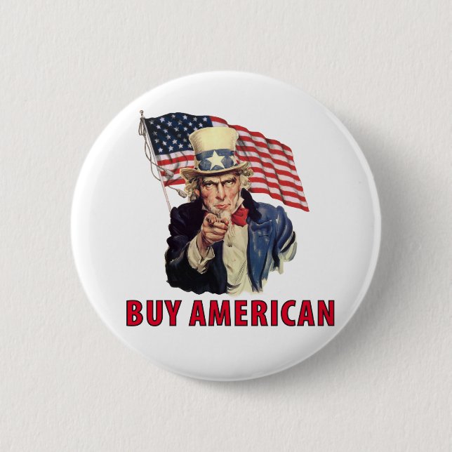 Buy American 2 Inch Round Button (Front)