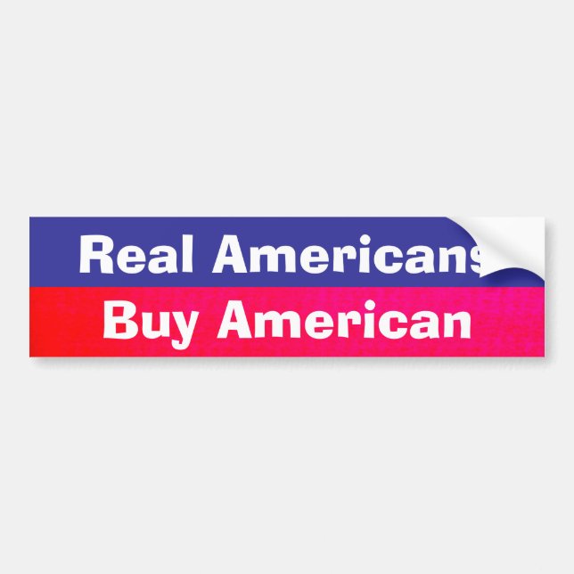 Buy American Bumper Sticker (Front)