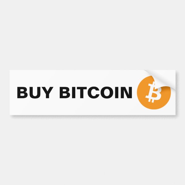 Buy Bitcoin Bumper Sticker (Front)
