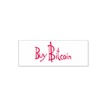 Buy Bitcoin the Original font self-inking stamp