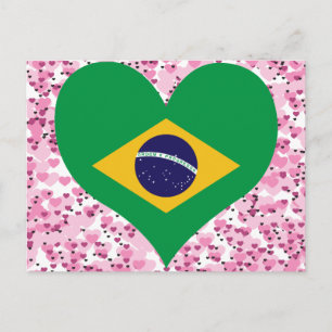 Buy Brazil Flag Postcard