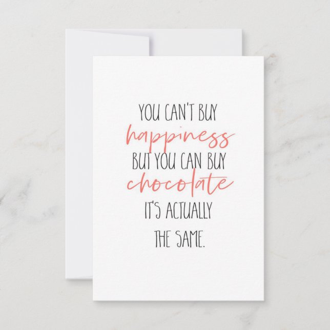 Buy Chocolate RSVP Card (Front)