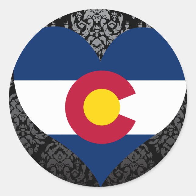Buy Colorado Flag Classic Round Sticker (Front)