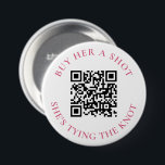 Buy Her A Shot She's Tying The Knot Bachelorette  3 Inch Round Button<br><div class="desc">Celebrate the bride-to-be in style with our "Buy Her A Shot She's Tying The Knot" Bachelorette Button. This fun and playful button are perfect for adding a touch of humour to the bachelorette party festivities. Let everyone know that it's time to raise a glass and toast to the bride's upcoming...</div>