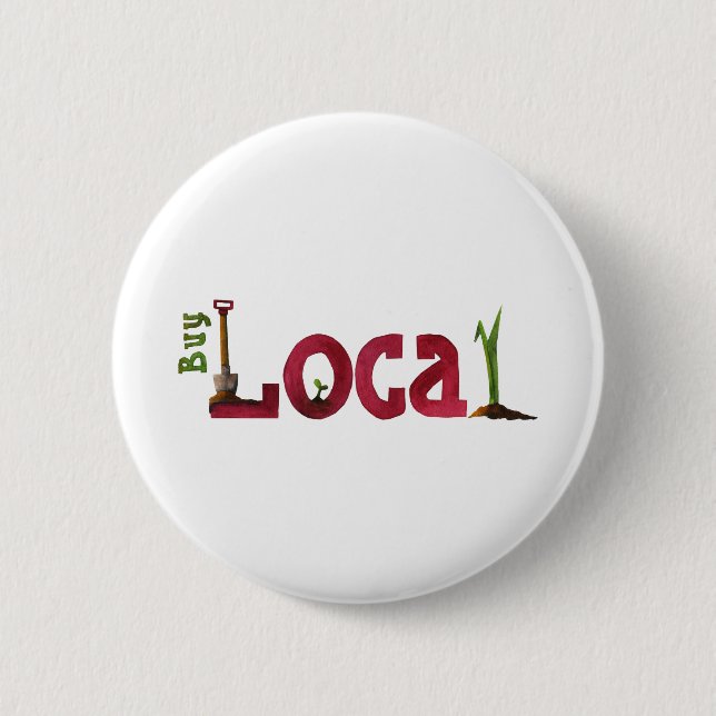 Buy Local 2 Inch Round Button (Front)