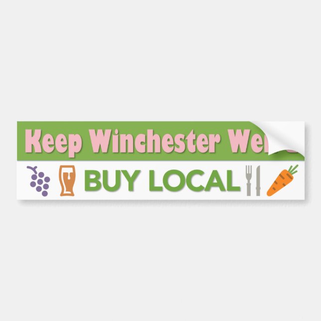 Buy Local Bumper Sticker (Front)