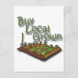 Buy Local Grown Produce Postcard