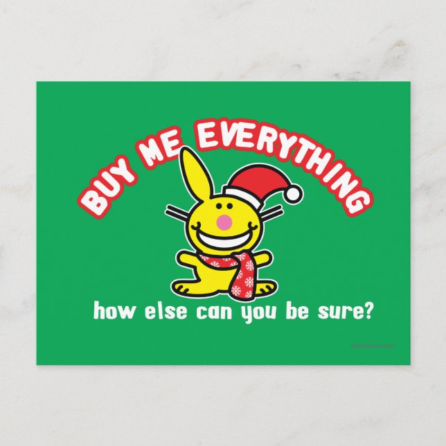 Buy Me Everything Postcard (Front)