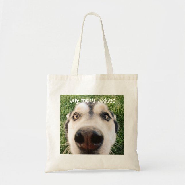 Buy more bikkies tote bag (Front)