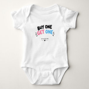 Buy One Get One Twin Baby Vest Bodysuit