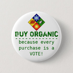 Buy Organic 2 Inch Round Button