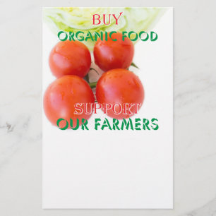 Buy organic food flyer