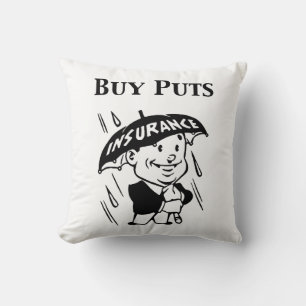 Buy Puts Throw Pillow