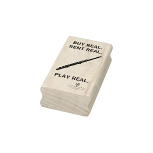 Buy Real Flute Musical Instrument Tech Rubber Stamp