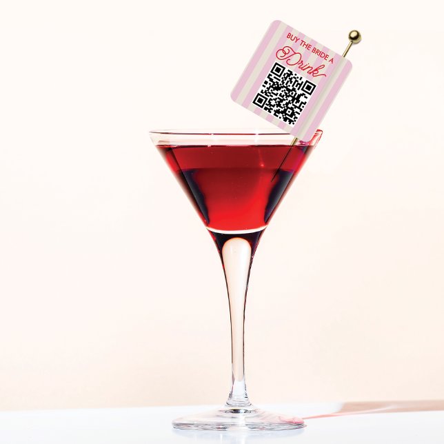 Buy the Bride a Drink Bachelorette Party  Square Sticker (Creator Uploaded)