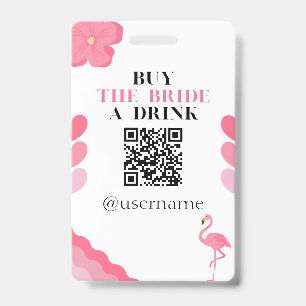 Buy the Bride a Drink Crowdfund Bachelorette Badge
