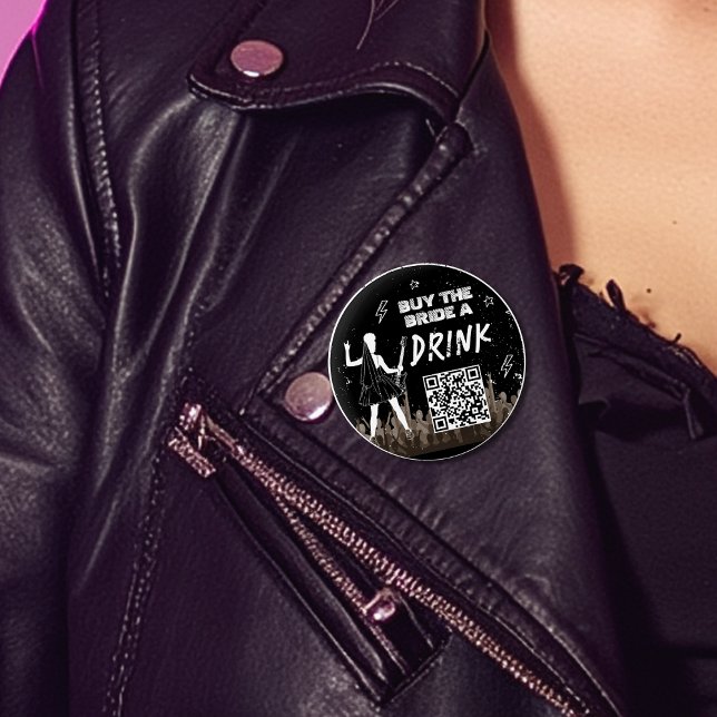 Buy the Bride a Drink Last Tour Punk Bachelorette 2 Inch Round Button (Creator Uploaded)