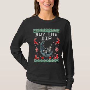 Buy The Dip  Funny Bitcoin Astronaut Crypto Ugly C T-Shirt