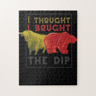 Buy The Dip, Trading,Trader And Shares Jigsaw Puzzle
