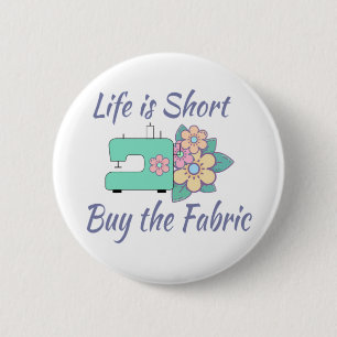 Buy the Fabric, sewing, quilting, crafts 2 Inch Round Button