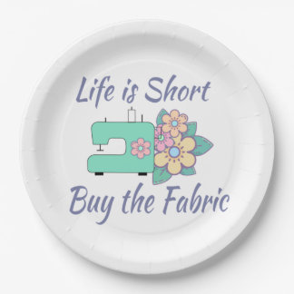 Buy the Fabric, sewing, quilting, crafts Paper Plate
