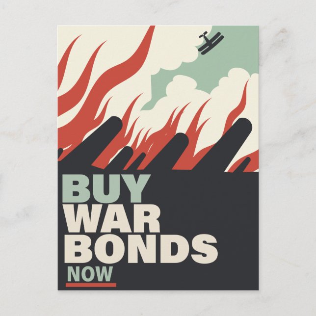 Buy War Bonds Now. Postcard (Front)