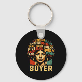 Buyer Black History Month Powerful Black Pride Art Keychain