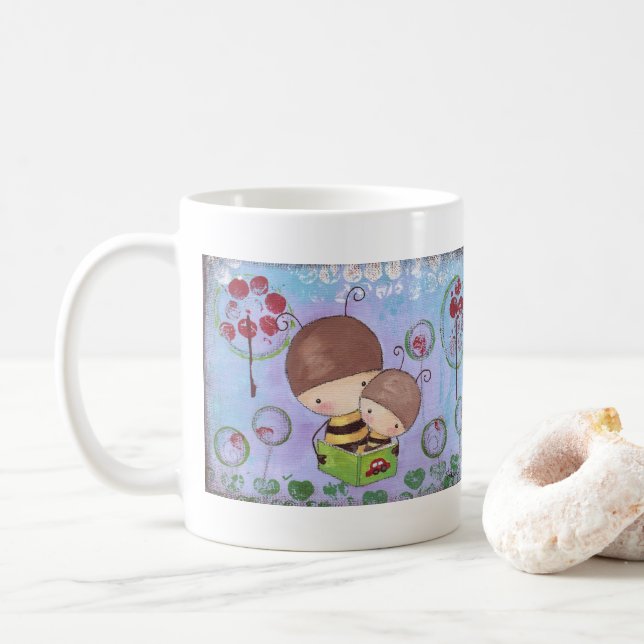 Buz-buz & Beez-beez  Coffee Mug (With Donut)