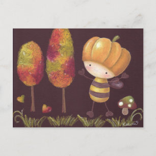 Buz-buz Takes An Autumn Walk Postcard
