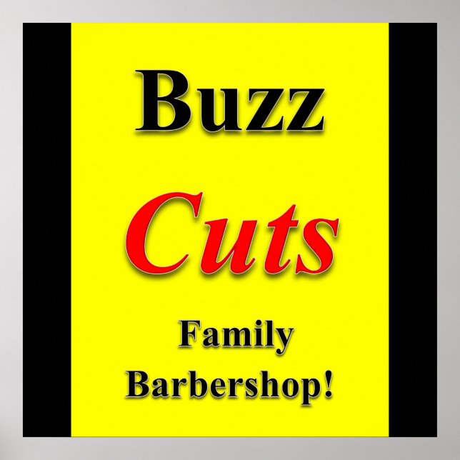 Buz Couts Family Barbershop Poster Matte (Devant)