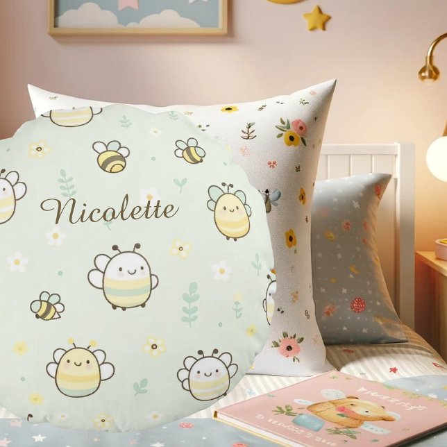 Buzz & Bloom: The Children's Storytime  Round Pillow (Creator Uploaded)