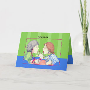 Buzz blue Friends Card