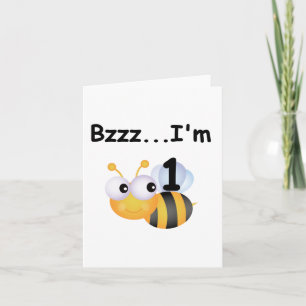 Buzz Bumblebee 1st Birthday T-shirts and Gifts Card