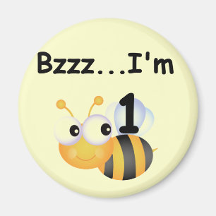Buzz Bumblebee 1st Birthday T-shirts and Gifts Magnet
