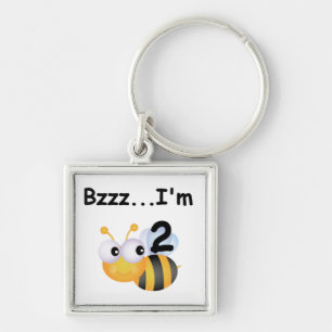 Buzz Bumblebee 2nd Birthday T-shirts and Gifts Keychain