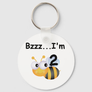 Buzz Bumblebee 2nd Birthday T-shirts and Gifts Keychain
