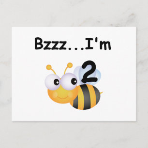 Buzz Bumblebee 2nd Birthday T-shirts and Gifts Postcard
