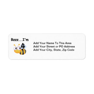 Buzz Bumblebee 4th Birthday T-shirts and Gifts