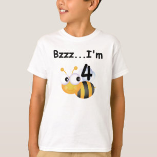 Buzz Bumblebee 4th Birthday T-shirts and Gifts